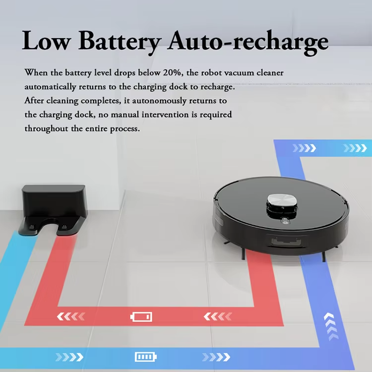 Home Floor Cleaning Multi Function Wet Dry Automatic Cleaning Robot Sweeping and Mopping Strong Suction V8 Robot Vacuum Cleaner