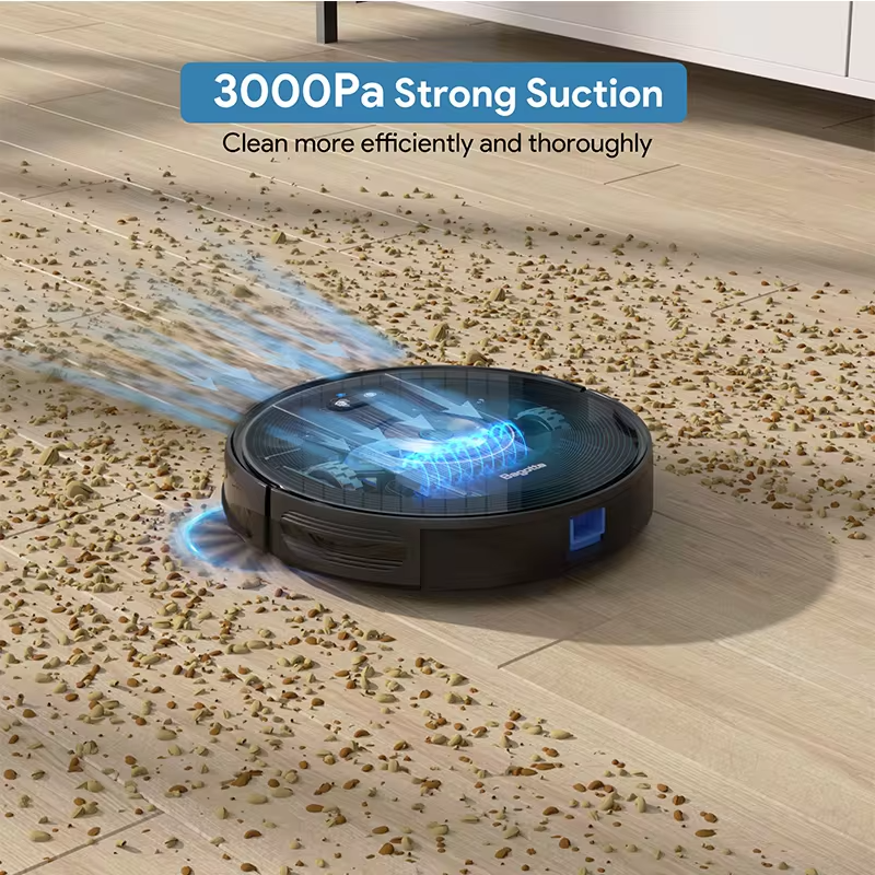 Smart Robot Vacuum Cleaner for Home Efficient Floor Cleaning with Water Filter for Garages