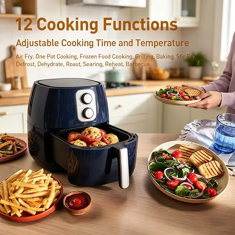 Philips Na120 Air Fryer Household 4.2L Non Stick Coated Electric Fryer Non Stick Inner Liner Easy Clean Essential Home Kitchens