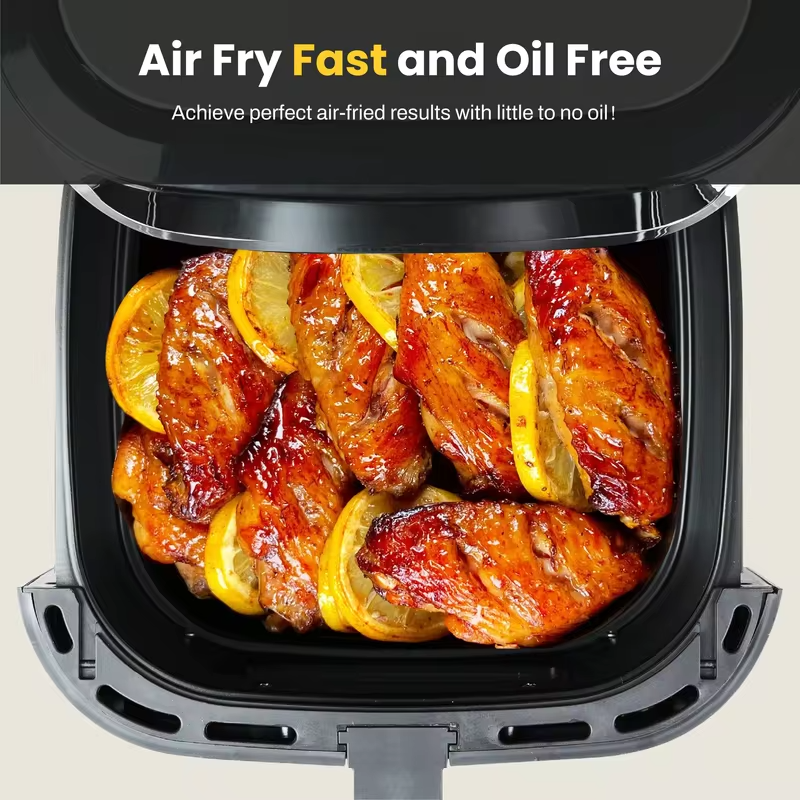 8.5QT Family Size Digital Air Fryers, BPA-Free, Smart Touchscreen with 8-Preset, Air Frying, Reheat Leftovers, Party Food