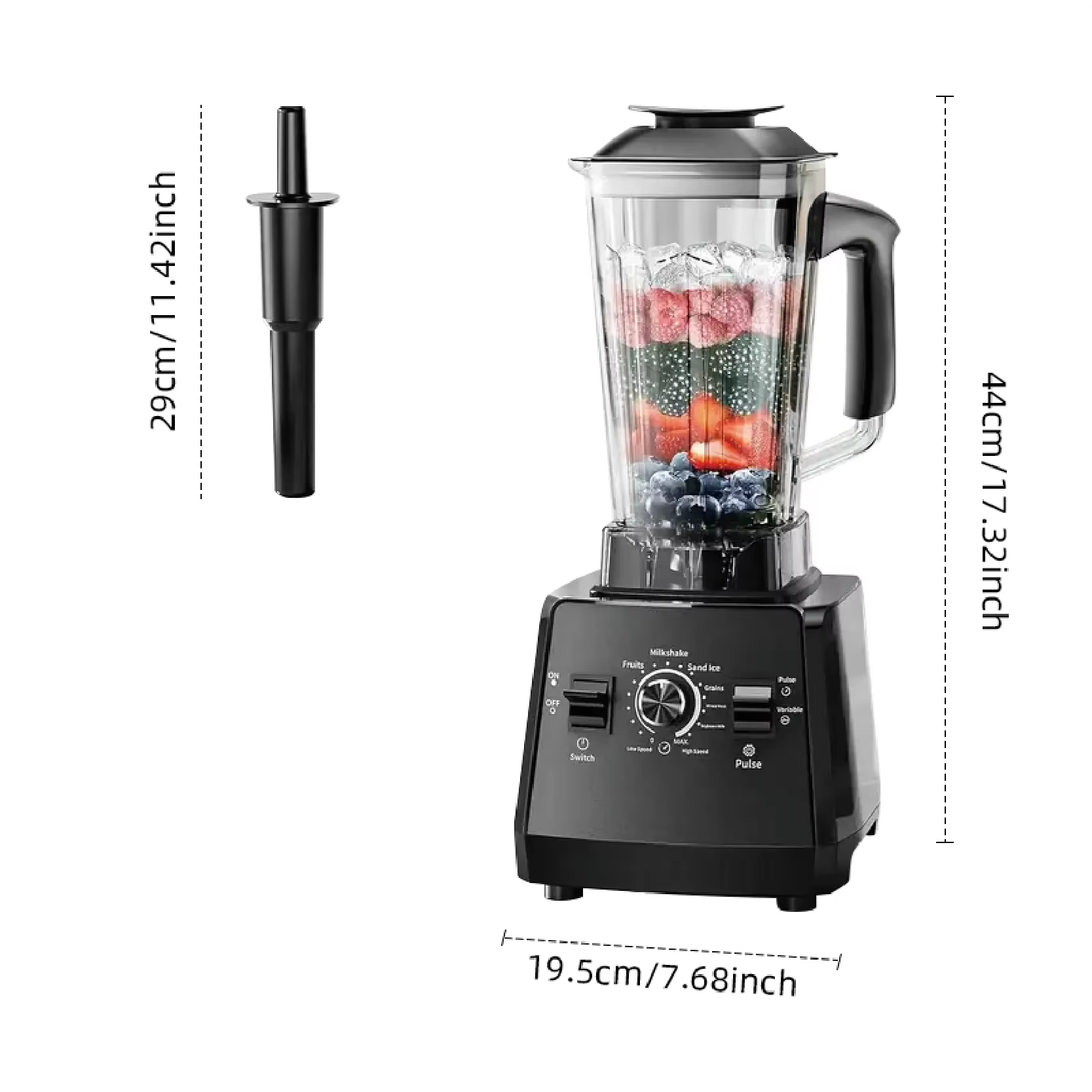 Fully Automatic Wall-Breaking Machine Commercial Blender High Power Stationary Mixer Food Processor Ice Smoothie Juicer Kitchens