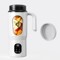 USB charging juicer, mini ice crusher, can make smoothies and milkshakes, perfect for travel, double lid portable handle juicer