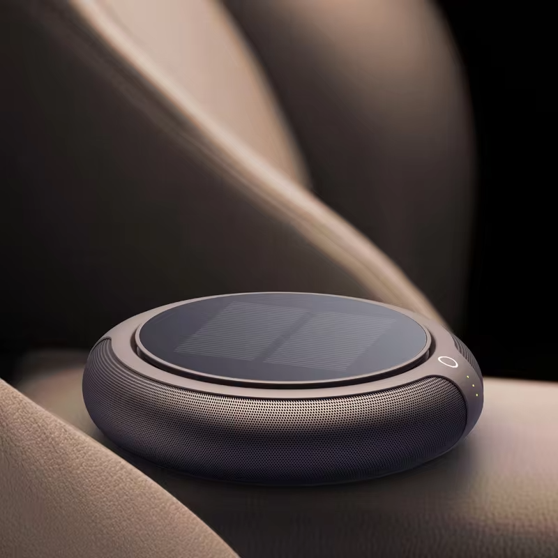 Car Air Purifier Solar Powered Aroma Diffuser Air Freshener for Vehicle Home Desk Electric Gadgets with Filter