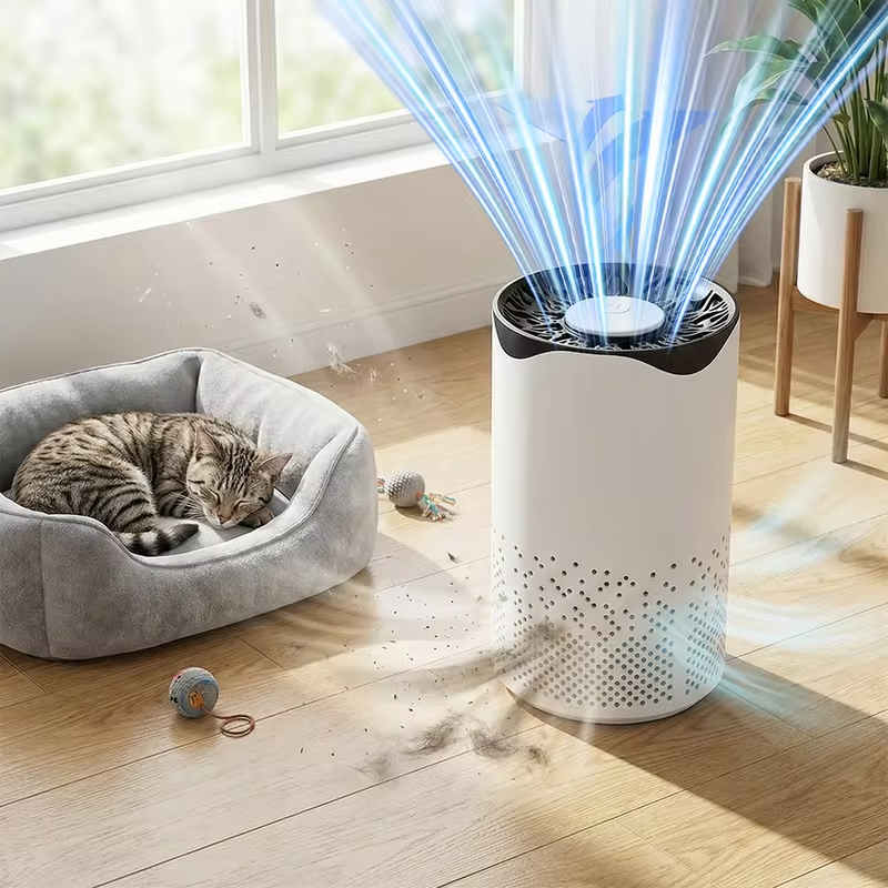 Portable Negative Ion Air Purifier High Efficiency Formaldehyde Smoke Dust Removal USB Powered Mini Air Cleaner For Home Pet Bedroom