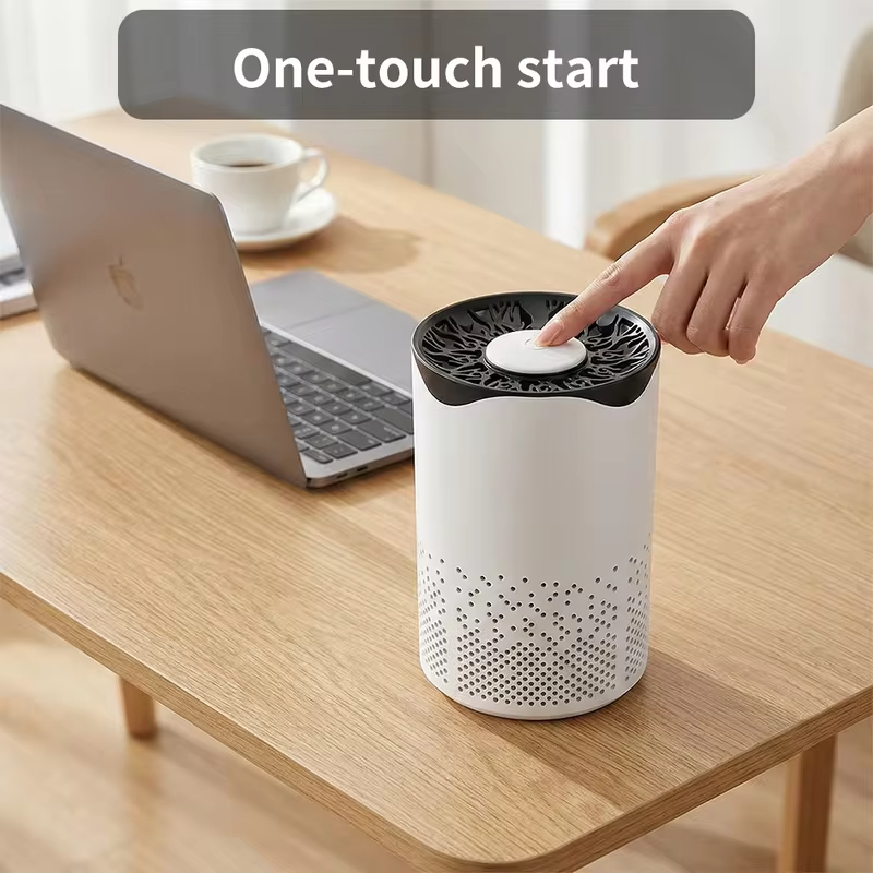 Portable Negative Ion Air Purifier High Efficiency Formaldehyde Smoke Dust Removal USB Powered Mini Air Cleaner For Home Pet Bedroom