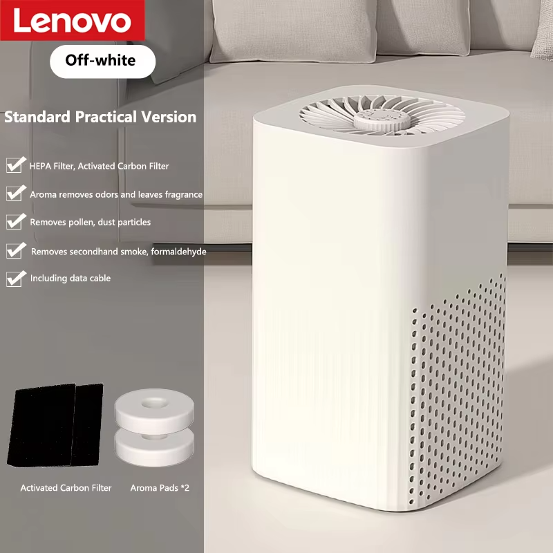 Lenovo Smart Air Purifier Desktop Air Cleaner 360°Air Intake Eliminate Formaldehyde Smoke Dust Quickly Removes Odors Low Noise