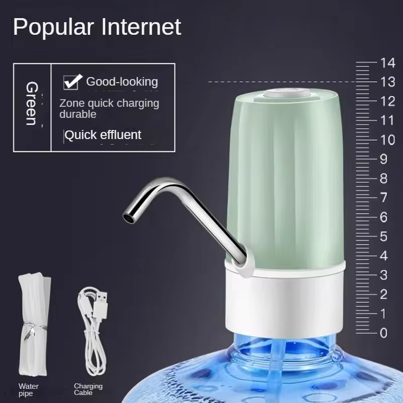 Small Gallon Water Pump Electric Office Carboy Camping Portable Automatic Dispatcher System USB 5V Bottles Dispensing Tap Faucet