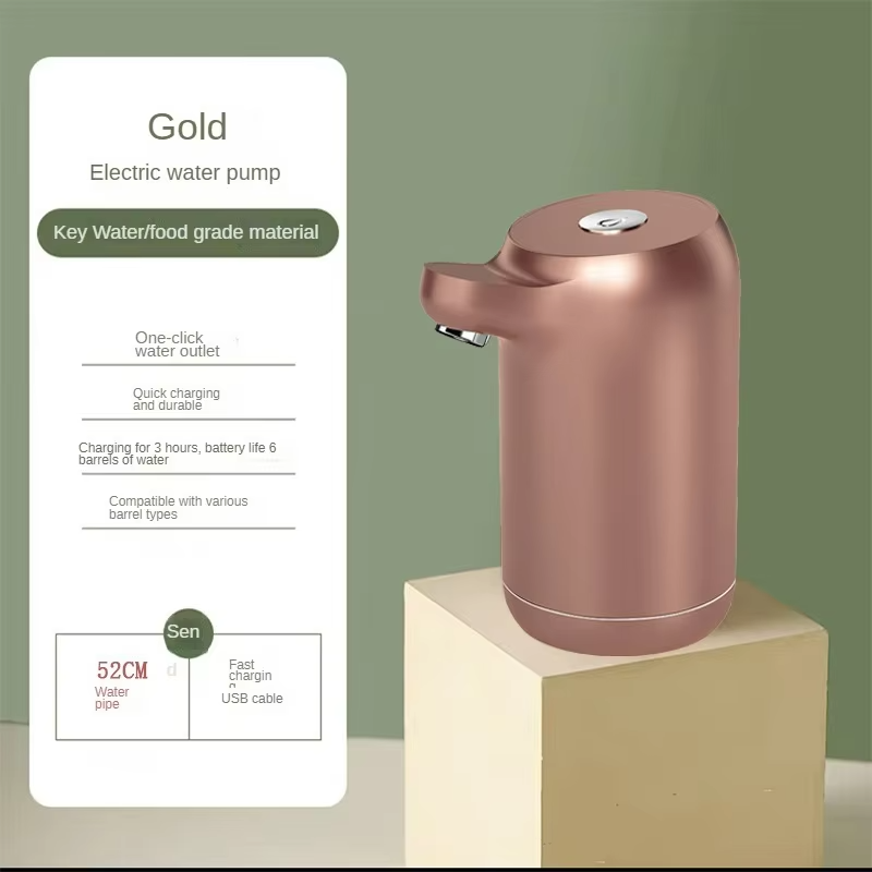 Small Gallon Water Pump Electric Office Carboy Camping Portable Automatic Dispatcher System USB 5V Bottles Dispensing Tap Faucet