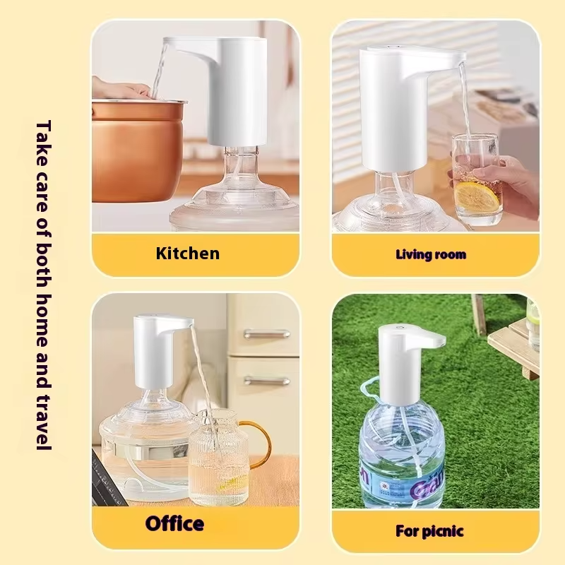 Hot Sale 1200mah Food Grade Water Dispenser Pump Portable USB Rechargeable Water Dispenser Desktop Mini Electric Water Dispenser