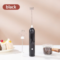Rechargeable Electric Milk Frother Handheld Foam Maker With 2 Whisks High Speed Drink Mixer For Coffee Latte Egg Mixing Tool