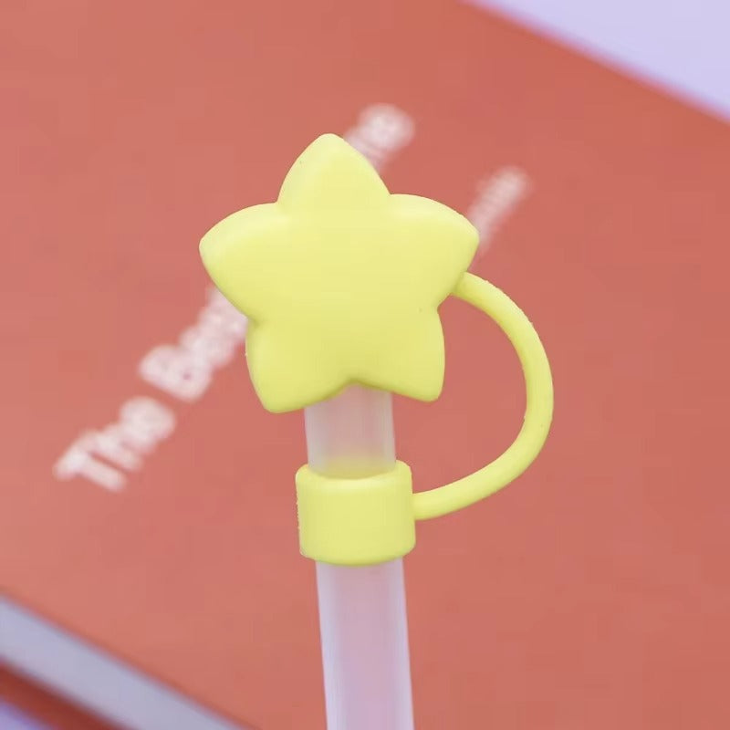 10mm Star Shape Straw Cover Compatible with Stanley 30&40 Oz Tumbler Silicone Star Straw Cover Straw Lid for 10mm Straw